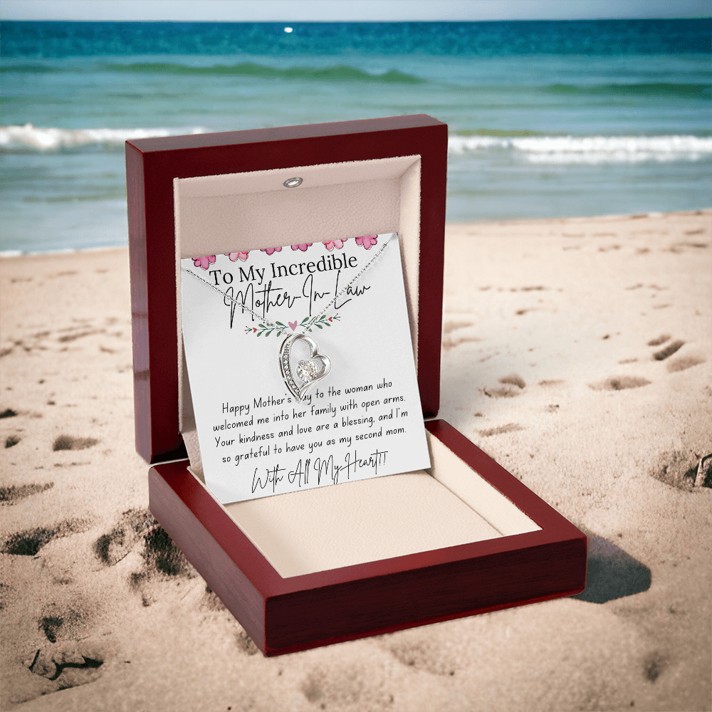 Forever Love Necklace for Mother-In-Law – A Gift From Son/Daughter-in-Law with Love