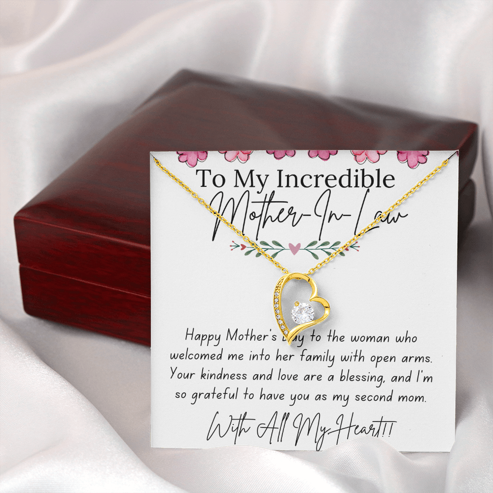 Forever Love Necklace for Mother-In-Law – A Gift From Son/Daughter-in-Law with Love