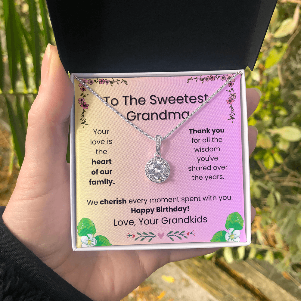 Eternal Hope Necklace for Grandma – Elegant Birthday Gift from the Grandkids