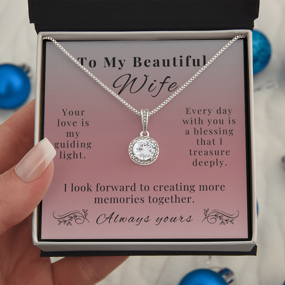 Eternal Hope Necklace - A Sparkling Symbol of Love for Wife