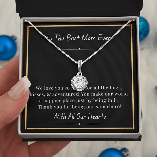 To Our Mom - Our Forever Hero | Eternal Hope Necklace | Personalized Thoughtful Gift