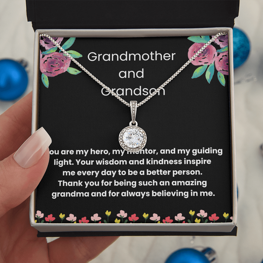 To My Grandma - My Angel | Eternal Hope Necklace | Personalized Memorable Gift