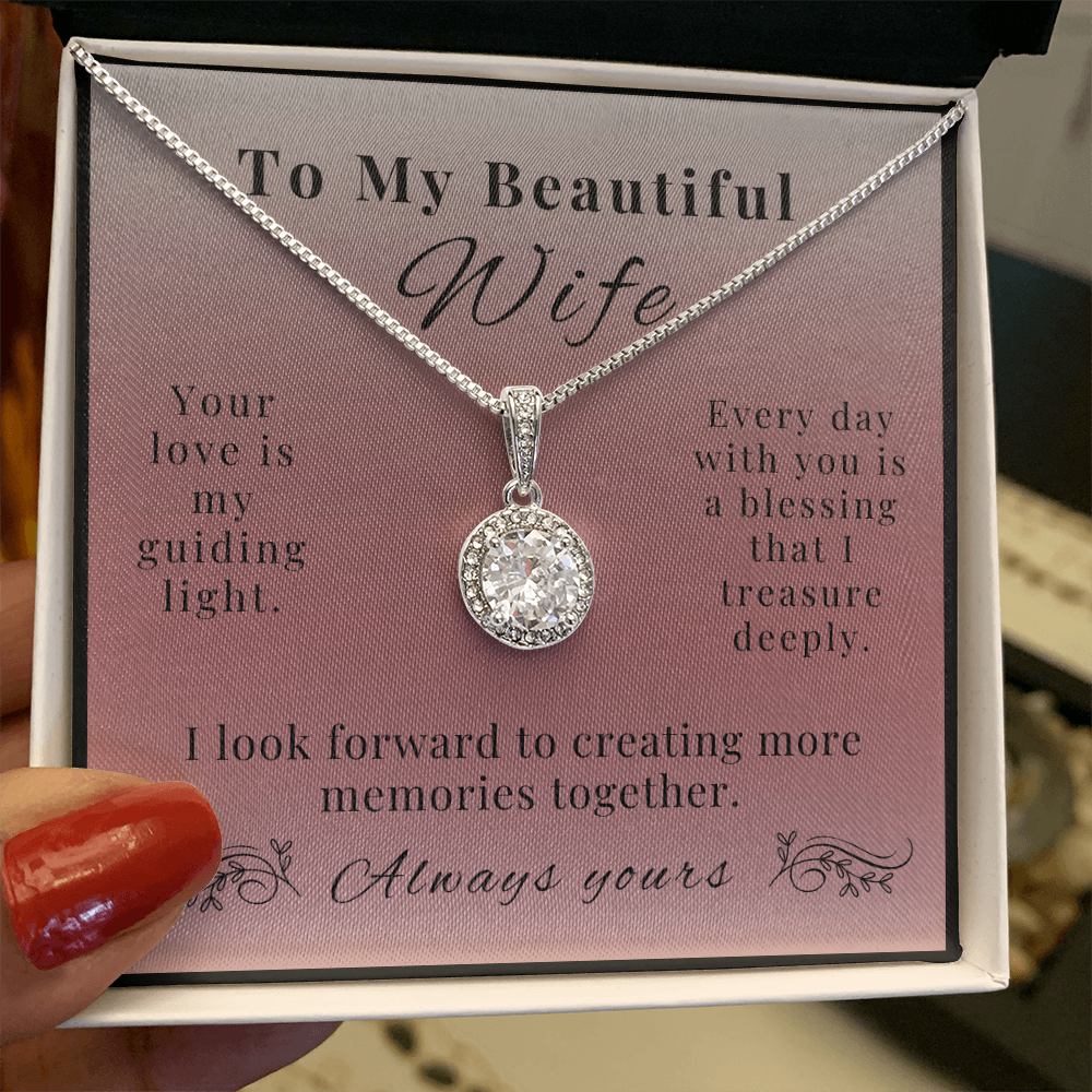 Eternal Hope Necklace - A Sparkling Symbol of Love for Wife