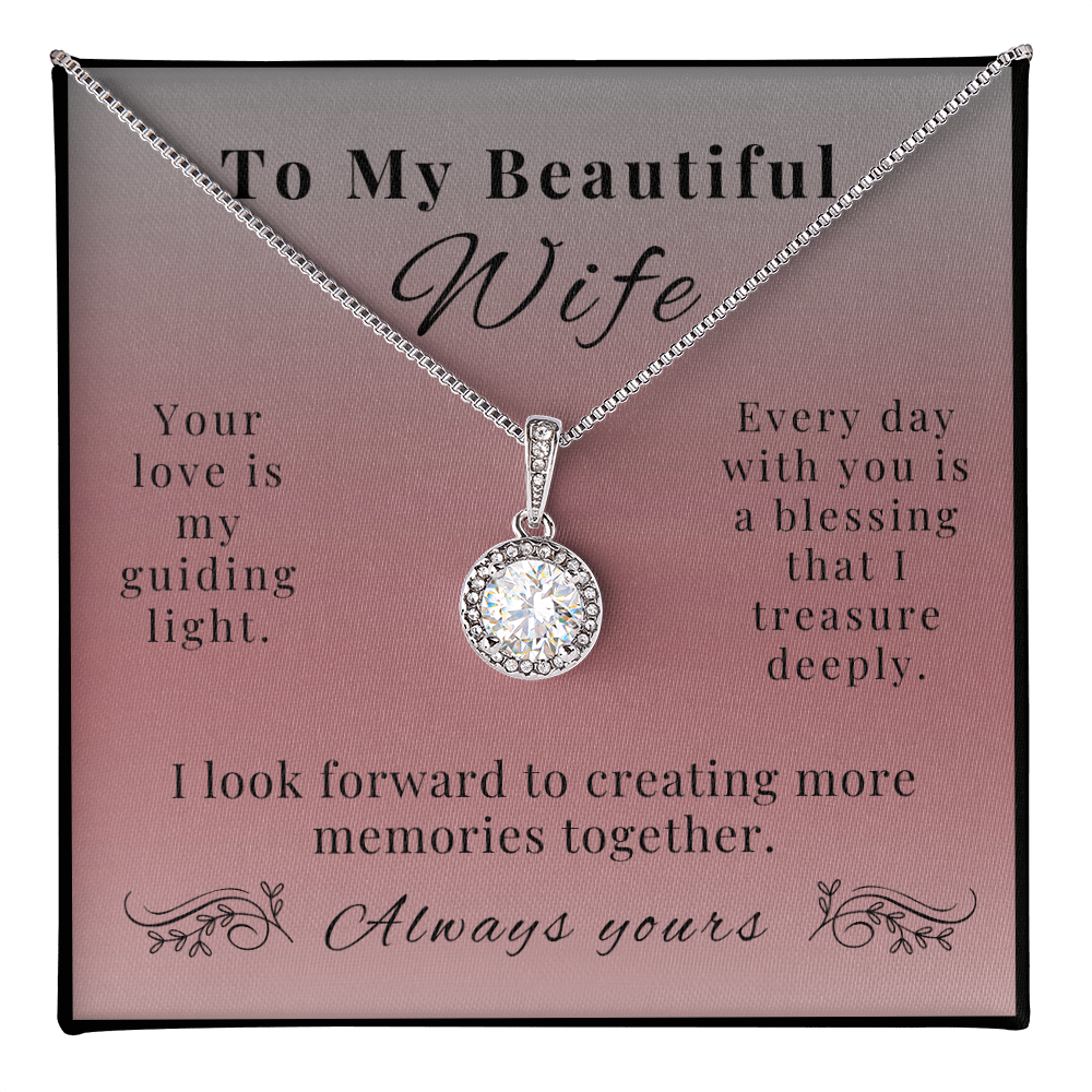 Eternal Hope Necklace - A Sparkling Symbol of Love for Wife