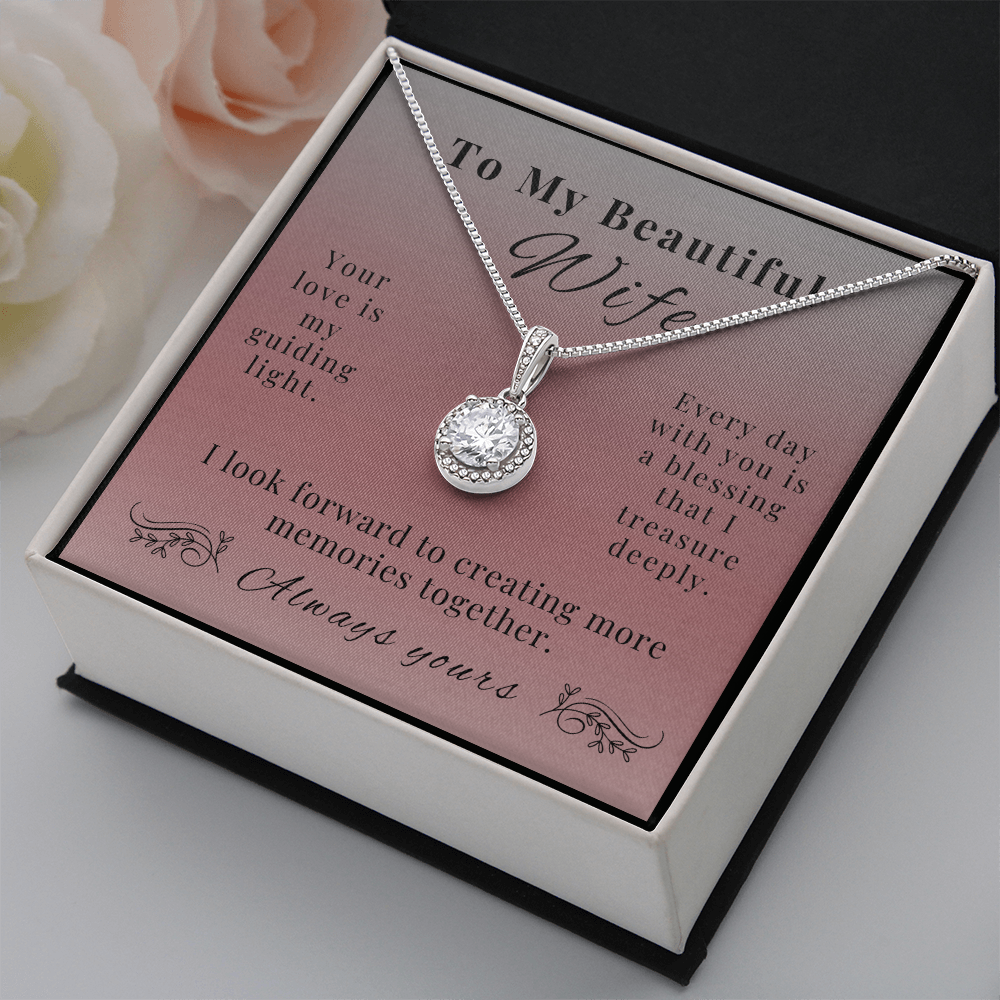 Eternal Hope Necklace - A Sparkling Symbol of Love for Wife