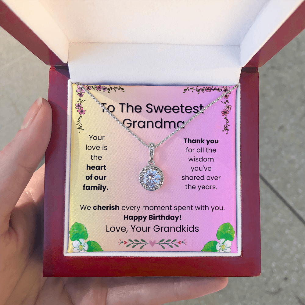 Eternal Hope Necklace for Grandma – Elegant Birthday Gift from the Grandkids