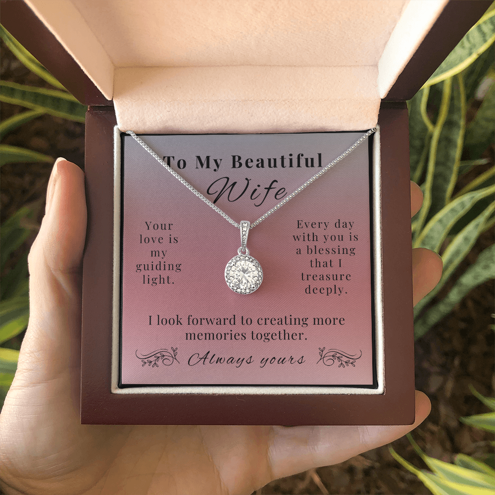 Eternal Hope Necklace - A Sparkling Symbol of Love for Wife