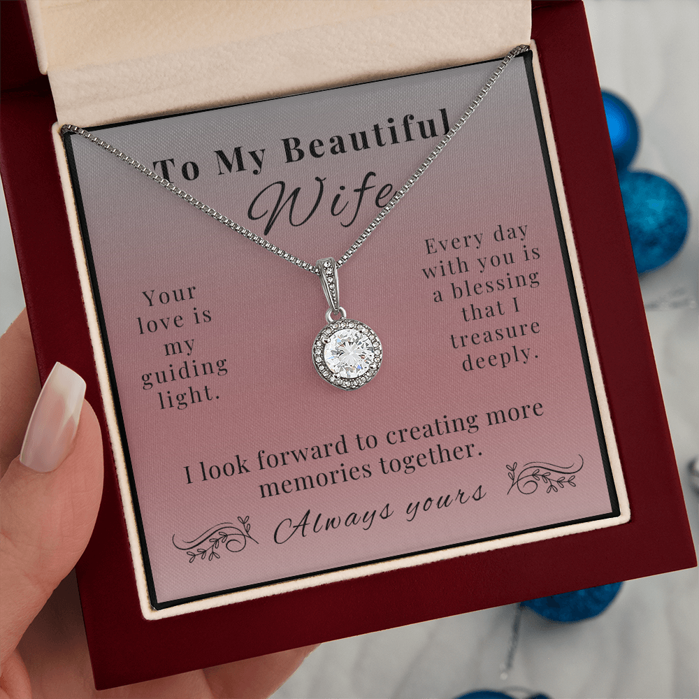 Eternal Hope Necklace - A Sparkling Symbol of Love for Wife