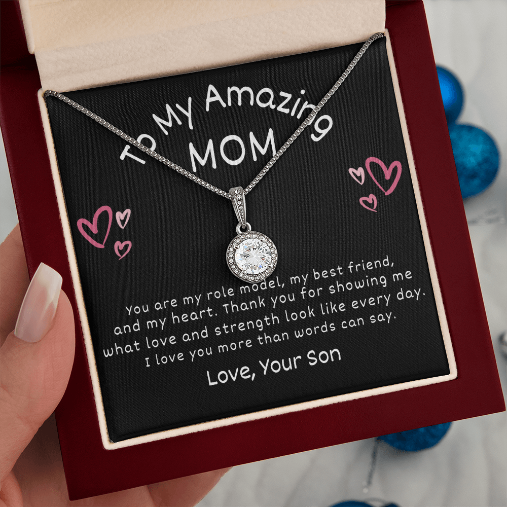 Eternal Hope Necklace for Mom from Son – A Sparkling Gift She Will Cherish