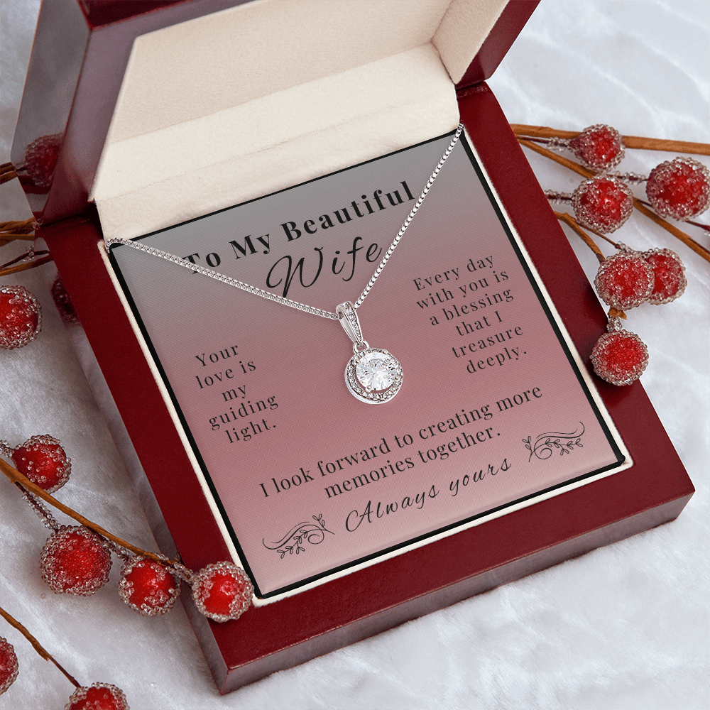 Eternal Hope Necklace - A Sparkling Symbol of Love for Wife