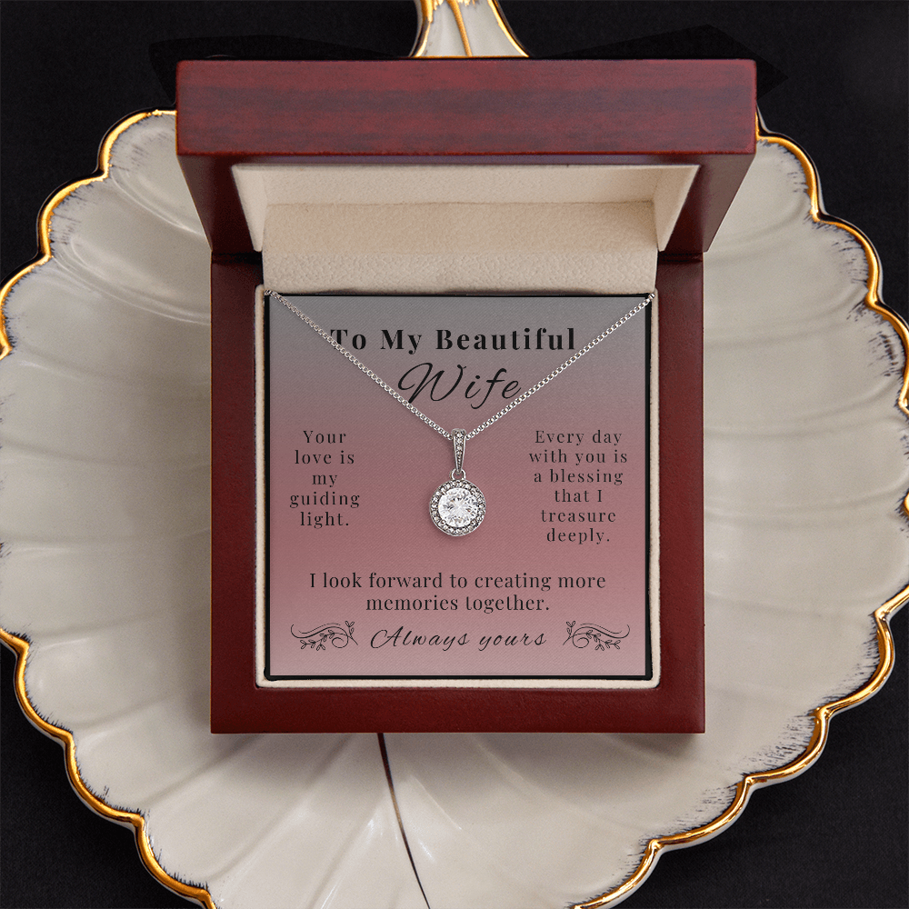 Eternal Hope Necklace - A Sparkling Symbol of Love for Wife