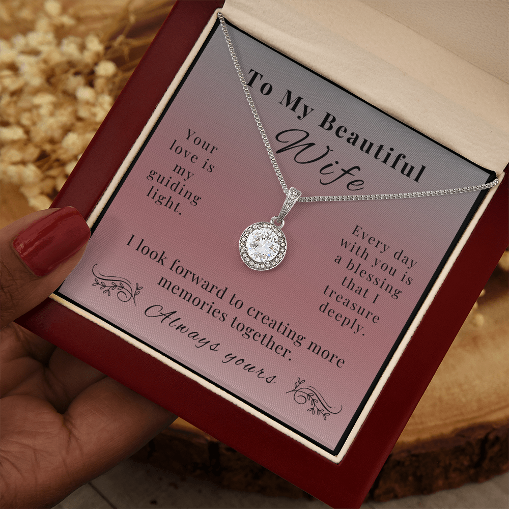 Eternal Hope Necklace - A Sparkling Symbol of Love for Wife