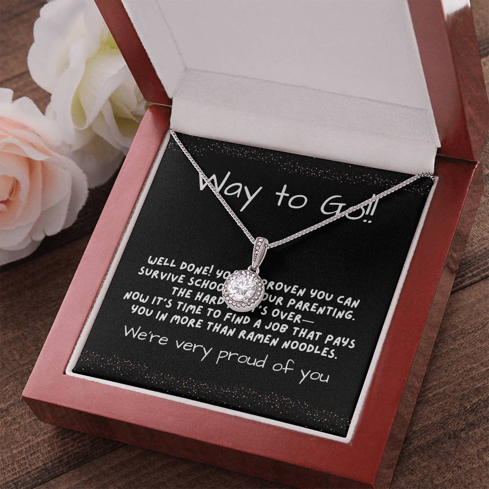 Eternal Hope Necklace for Daughter from Mom and Dad - A Clever Graduation Gift
