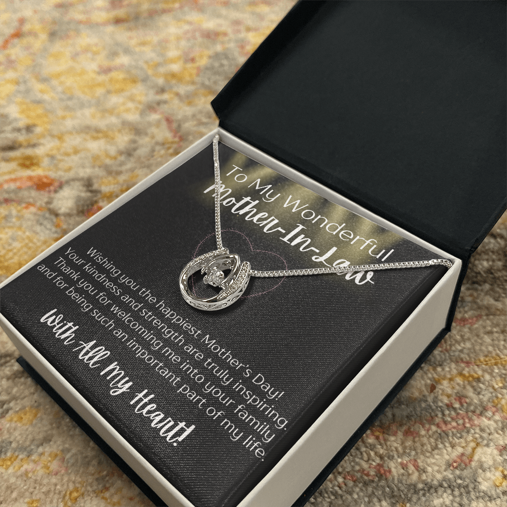 Lucky In Love Necklace for Mother-In-Law – Elegant Gift from a Daugher-In-Law or Son-In-Law