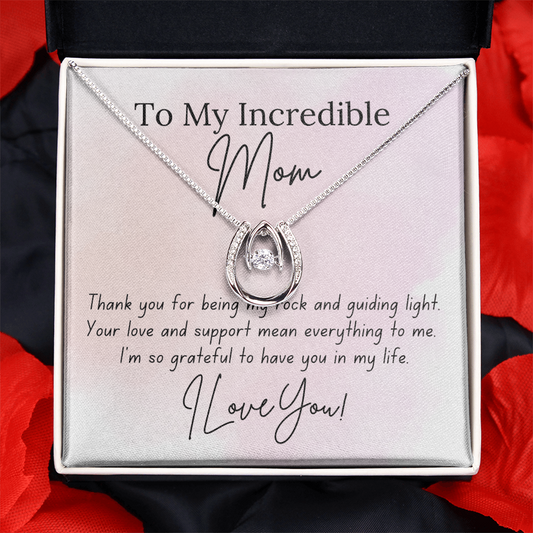 To My Mom - You Mean Everything | Lucky in Love Necklace | Personalized Sentimental Gift