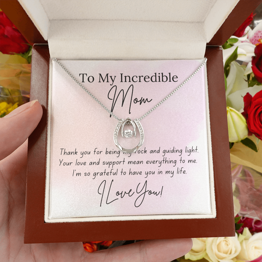 To My Mom - You Mean Everything | Lucky in Love Necklace | Personalized Sentimental Gift
