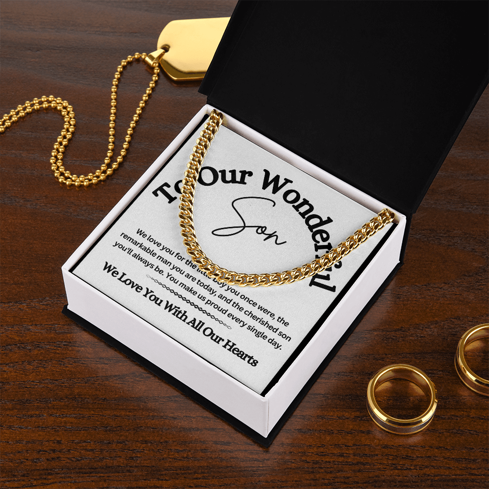 Cuban Link Chain for Son – A Stylish & Meaningful Gift from Mom & Dad