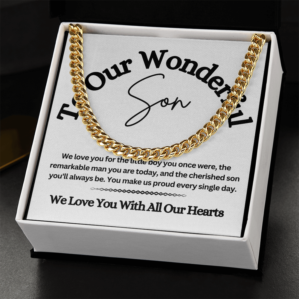 Cuban Link Chain for Son – A Stylish & Meaningful Gift from Mom & Dad