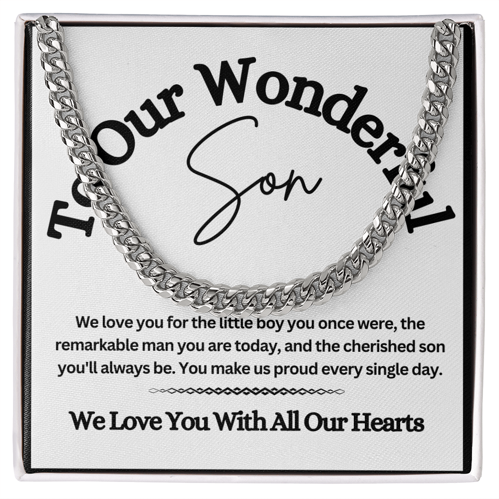 Cuban Link Chain for Son – A Stylish & Meaningful Gift from Mom & Dad