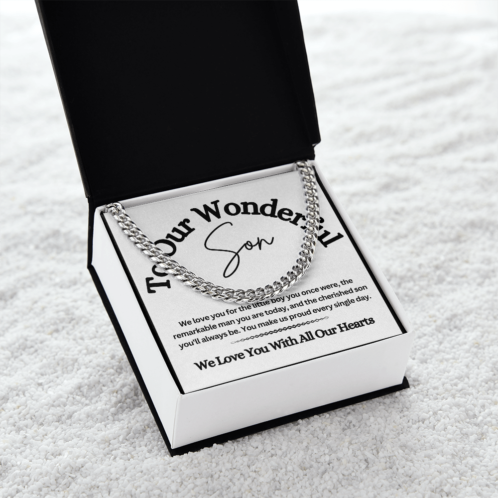 Cuban Link Chain for Son – A Stylish & Meaningful Gift from Mom & Dad