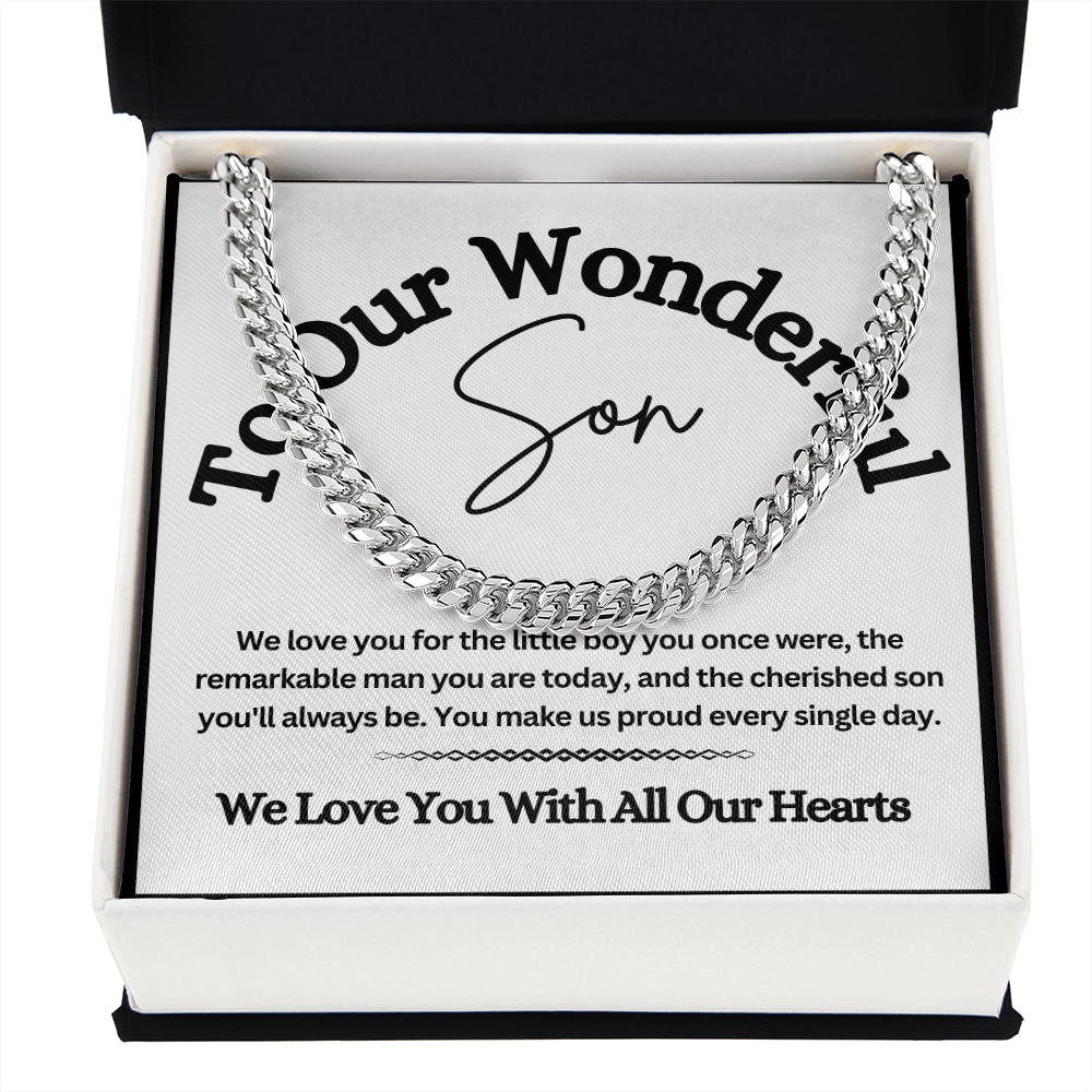 Cuban Link Chain for Son – A Stylish & Meaningful Gift from Mom & Dad