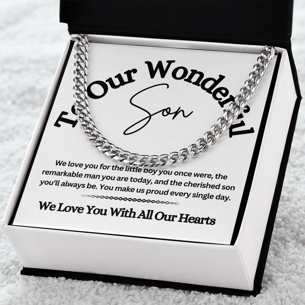 Cuban Link Chain for Son – A Stylish & Meaningful Gift from Mom & Dad