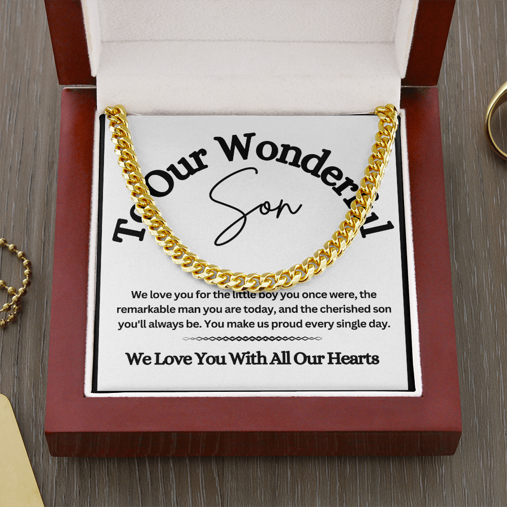 Cuban Link Chain for Son – A Stylish & Meaningful Gift from Mom & Dad