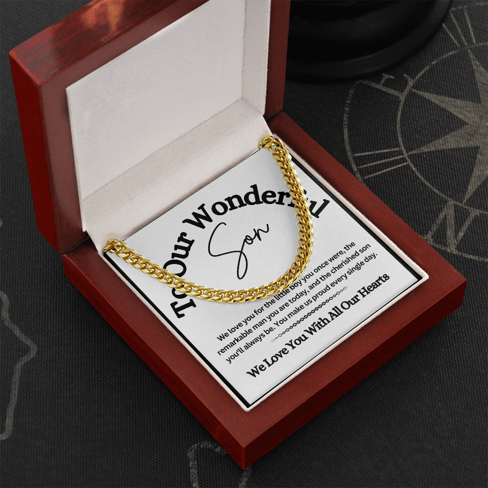 Cuban Link Chain for Son – A Stylish & Meaningful Gift from Mom & Dad