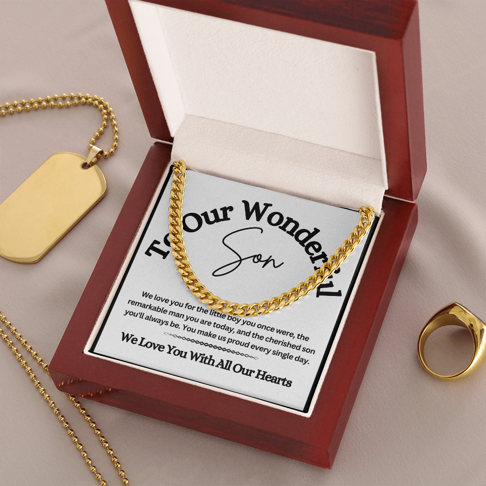 Cuban Link Chain for Son – A Stylish & Meaningful Gift from Mom & Dad