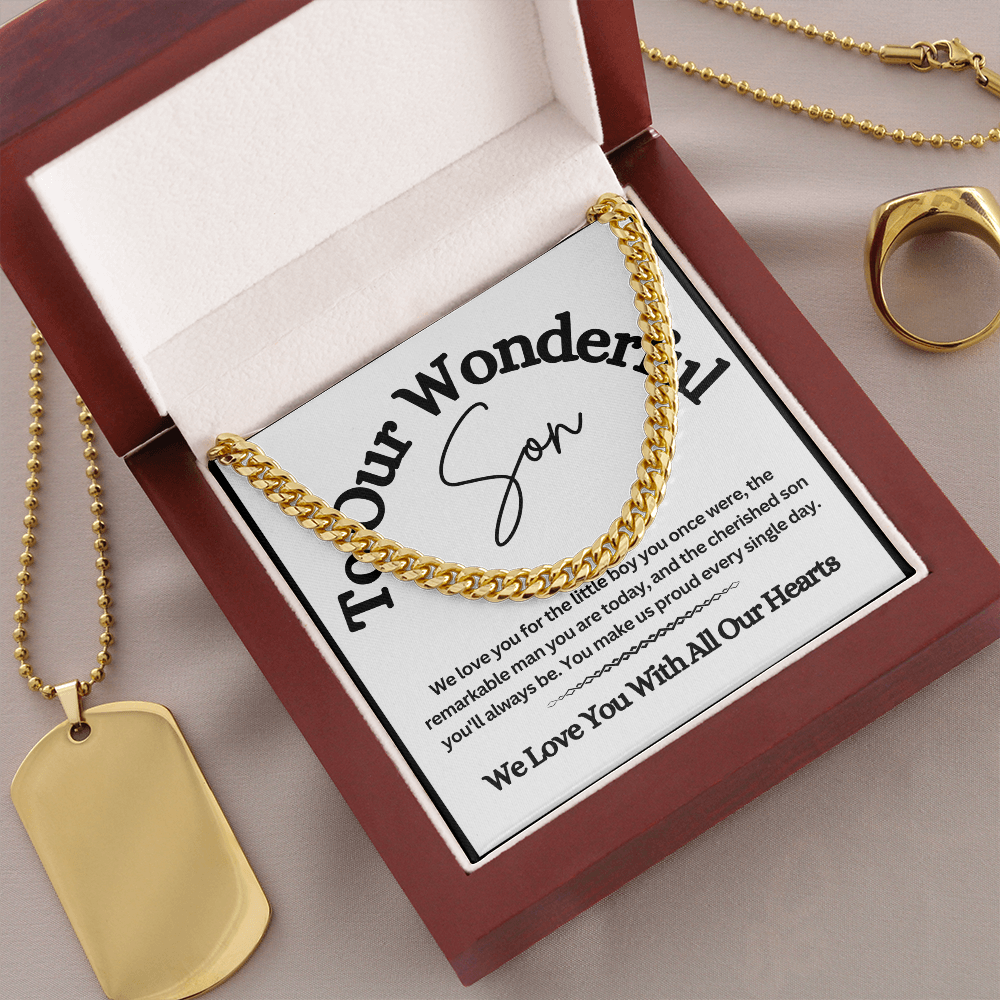 Cuban Link Chain for Son – A Stylish & Meaningful Gift from Mom & Dad
