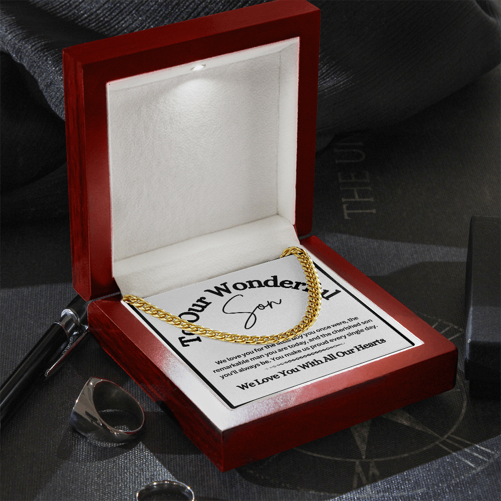 Cuban Link Chain for Son – A Stylish & Meaningful Gift from Mom & Dad