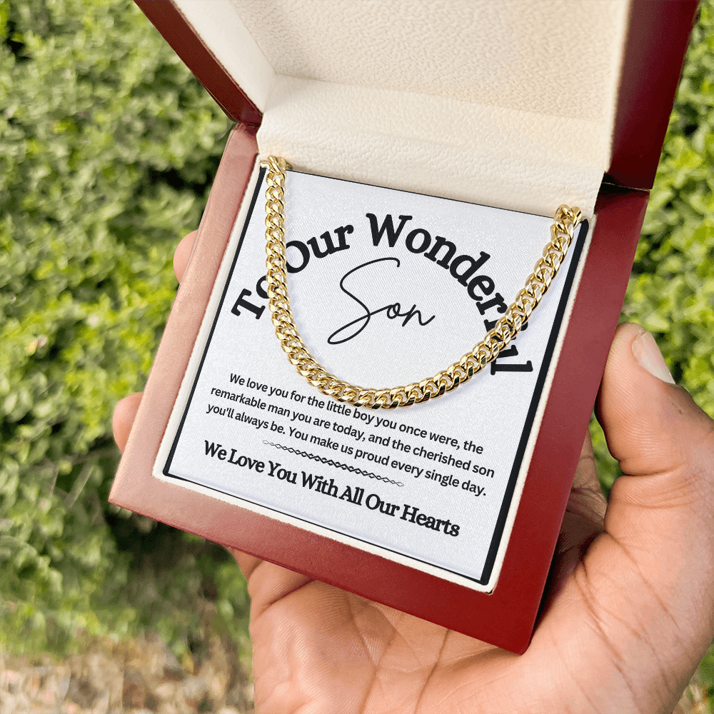 Cuban Link Chain for Son – A Stylish & Meaningful Gift from Mom & Dad