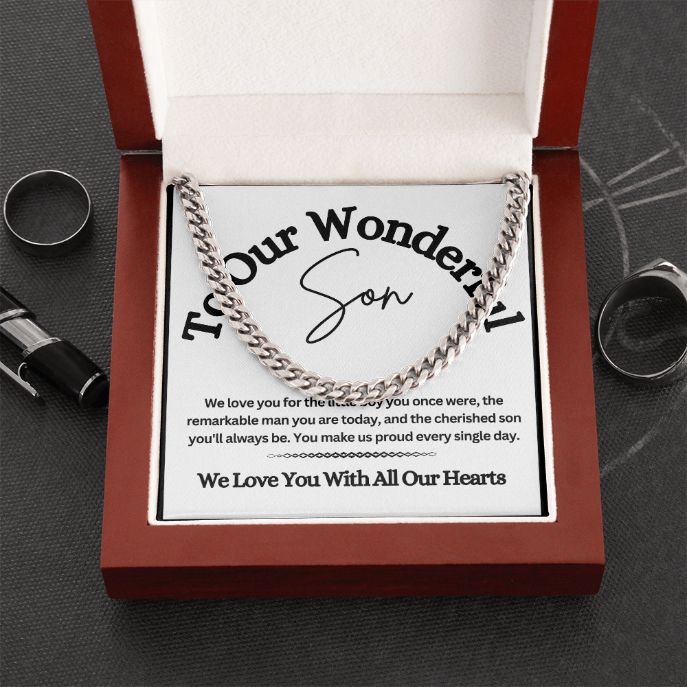 Cuban Link Chain for Son – A Stylish & Meaningful Gift from Mom & Dad