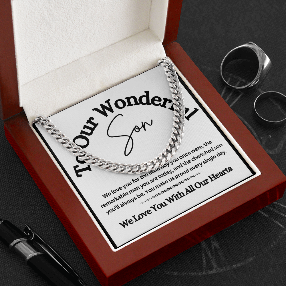 Cuban Link Chain for Son – A Stylish & Meaningful Gift from Mom & Dad