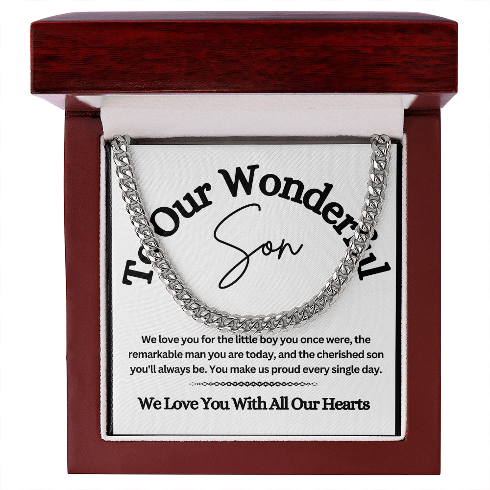 Cuban Link Chain for Son – A Stylish & Meaningful Gift from Mom & Dad