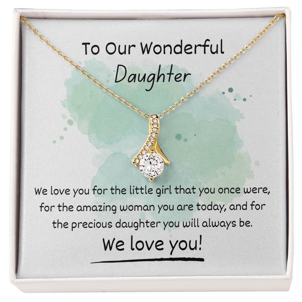 Alluring Beauty Necklace - To Our Wonderful Daughter