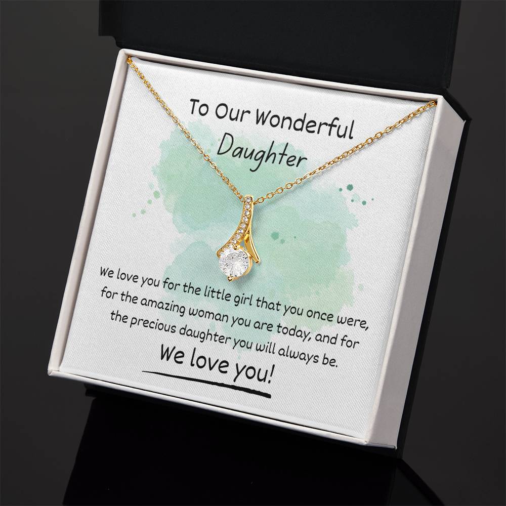 Alluring Beauty Necklace - To Our Wonderful Daughter