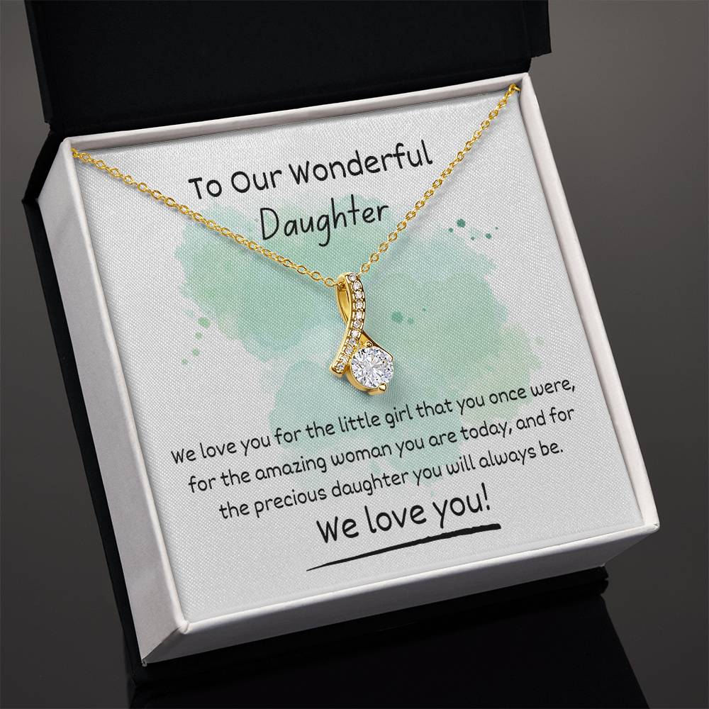 Alluring Beauty Necklace - To Our Wonderful Daughter