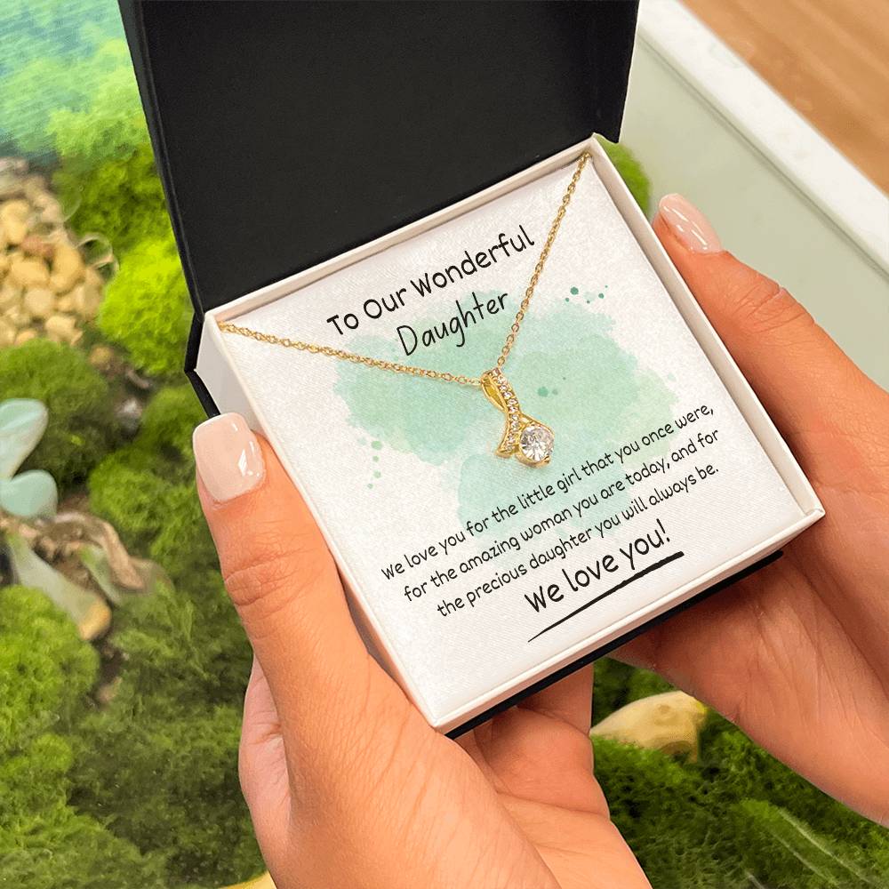 Alluring Beauty Necklace - To Our Wonderful Daughter