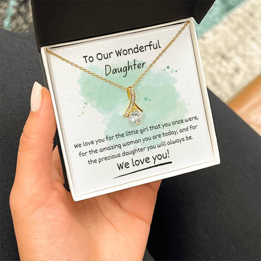 Alluring Beauty Necklace - To Our Wonderful Daughter