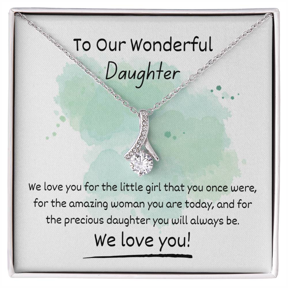 Alluring Beauty Necklace - To Our Wonderful Daughter