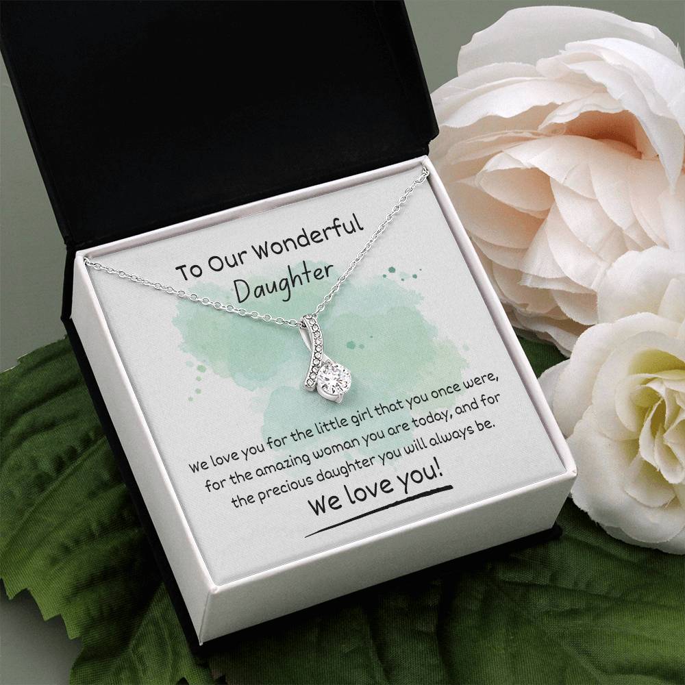 Alluring Beauty Necklace - To Our Wonderful Daughter