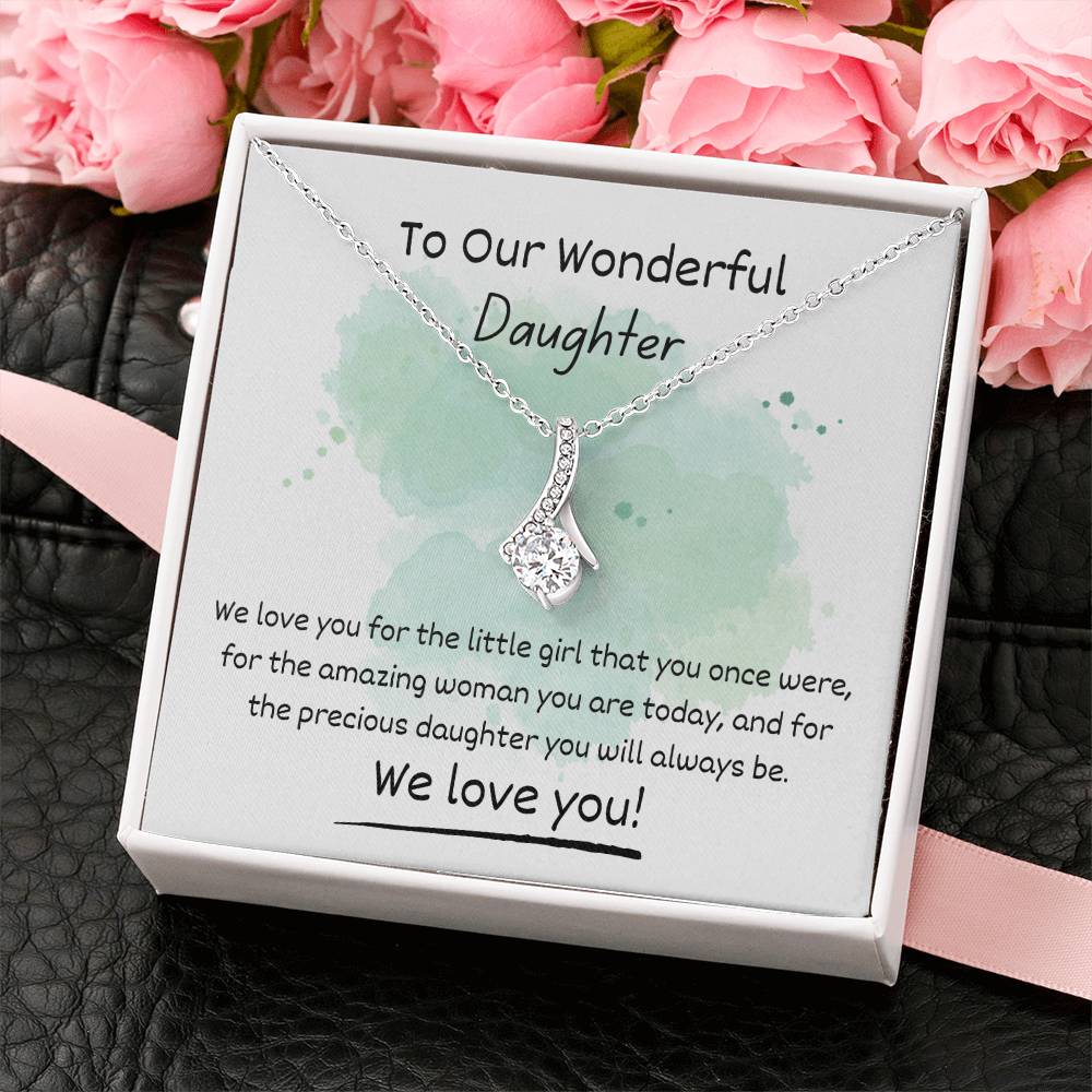 Alluring Beauty Necklace - To Our Wonderful Daughter