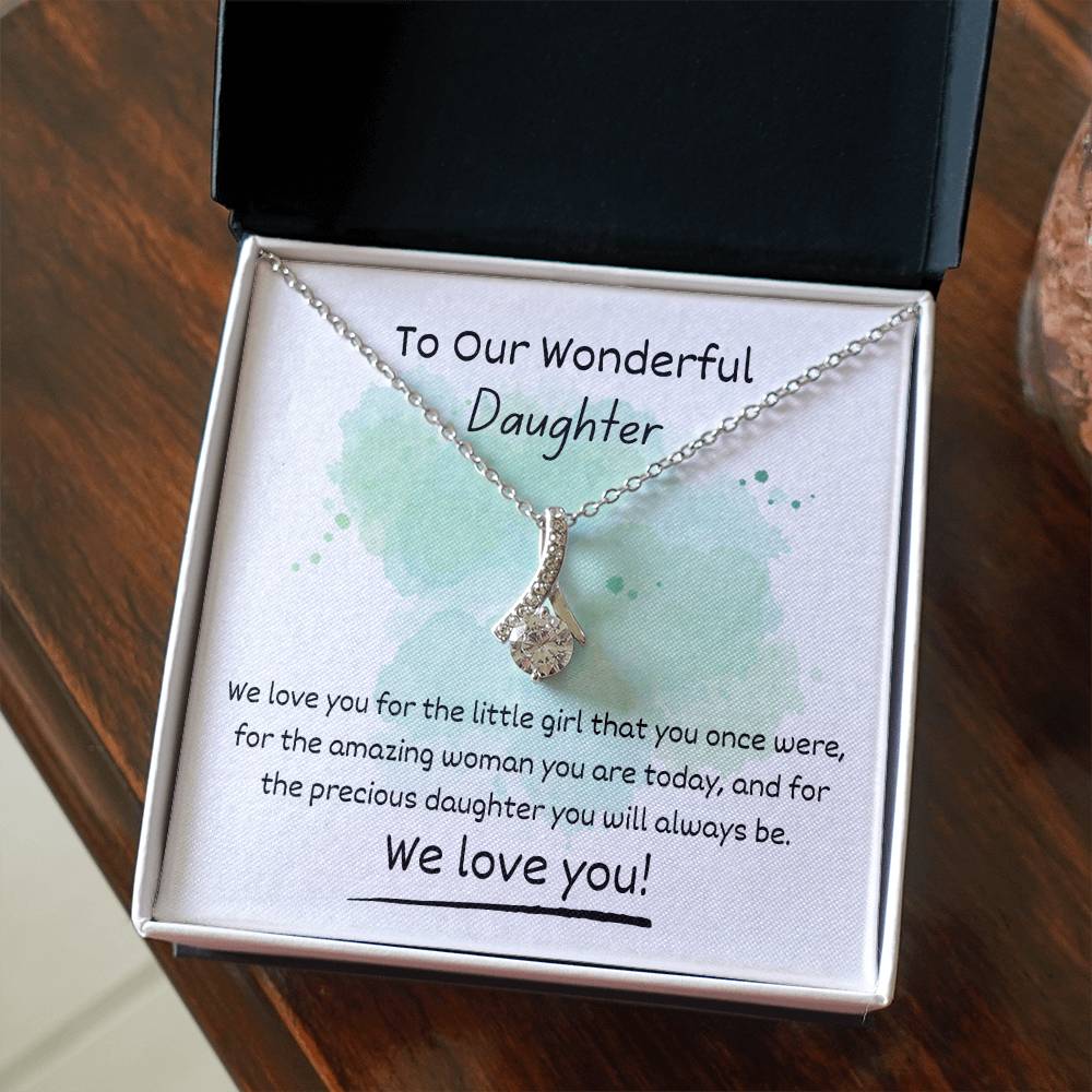 Alluring Beauty Necklace - To Our Wonderful Daughter