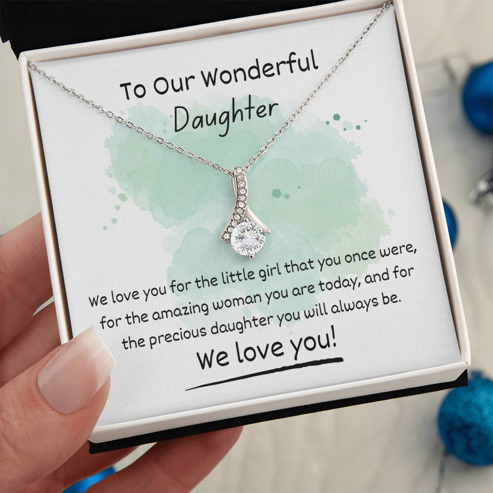 Alluring Beauty Necklace - To Our Wonderful Daughter