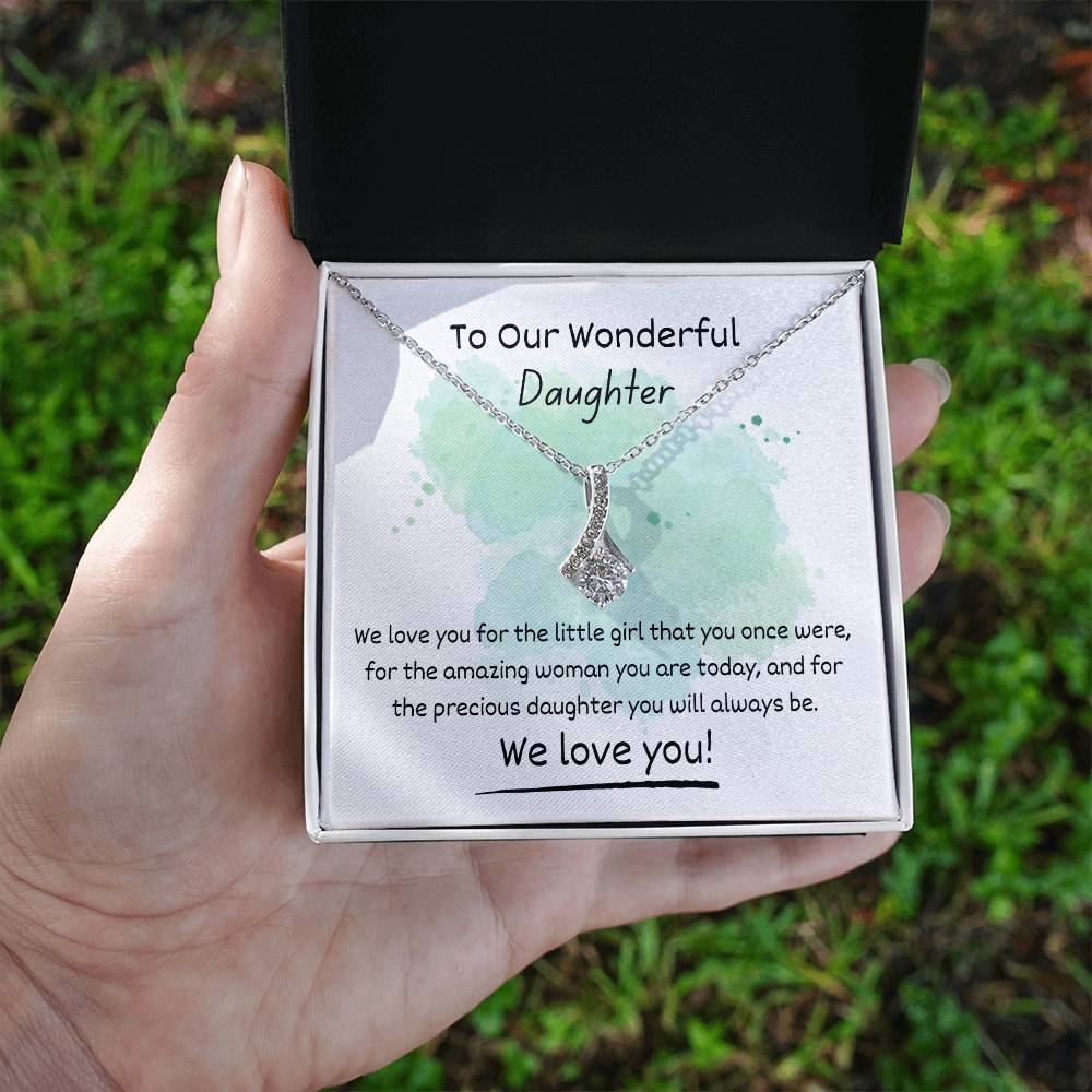 Alluring Beauty Necklace - To Our Wonderful Daughter