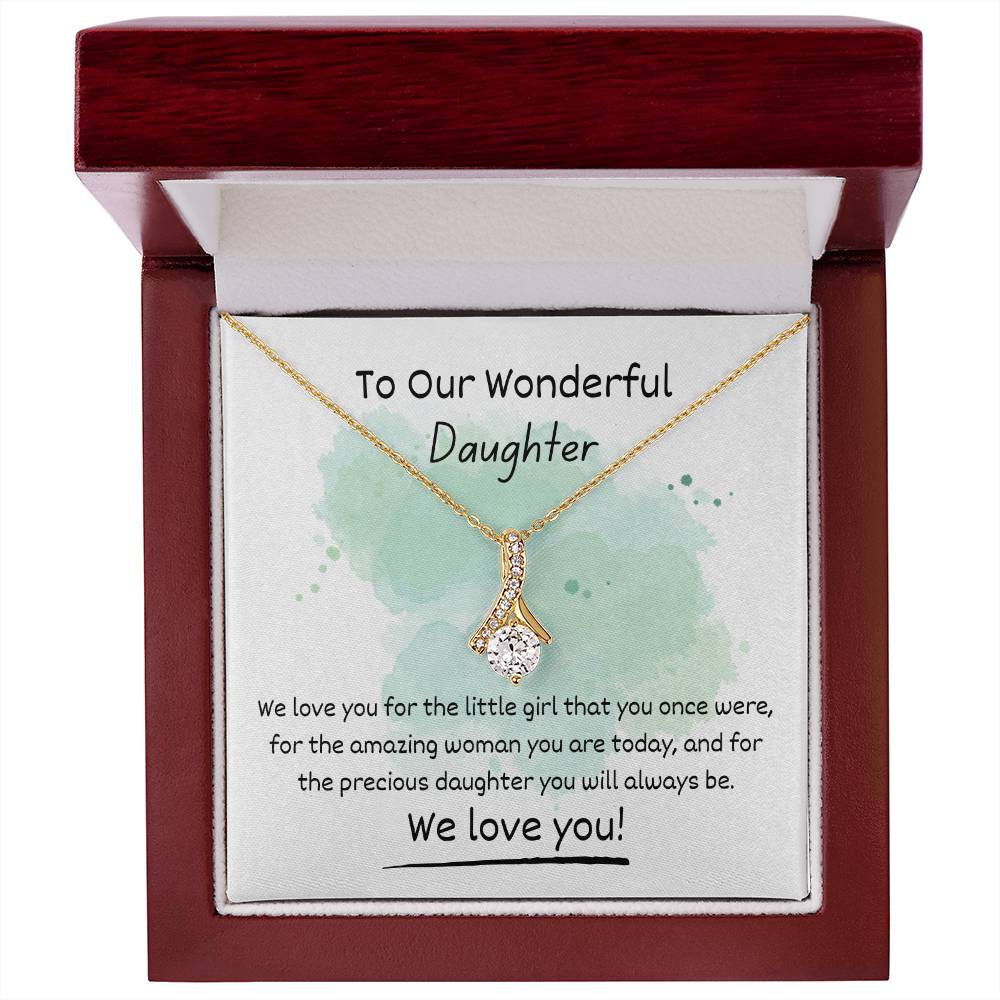 Alluring Beauty Necklace - To Our Wonderful Daughter