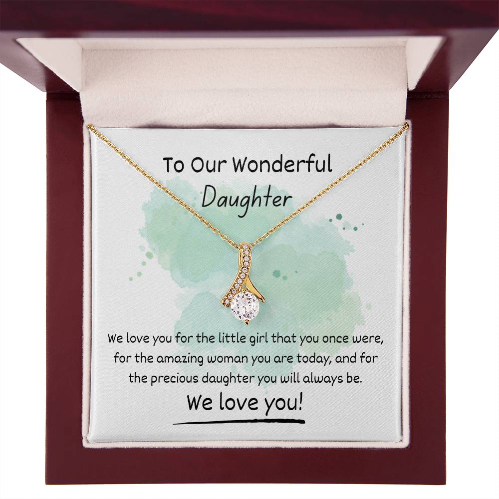 Alluring Beauty Necklace - To Our Wonderful Daughter