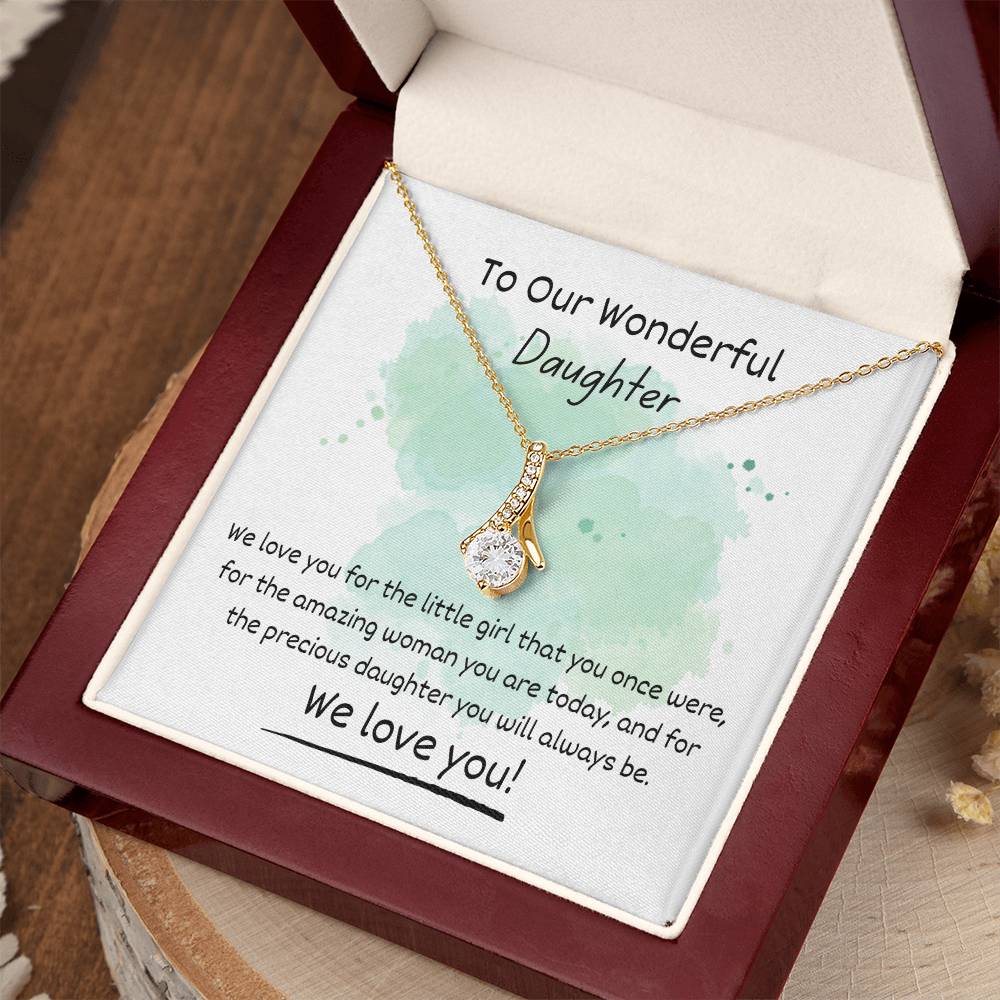 Alluring Beauty Necklace - To Our Wonderful Daughter