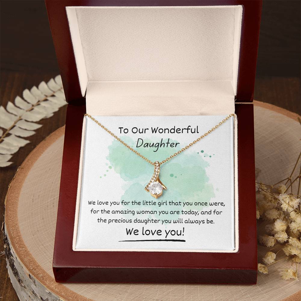 Alluring Beauty Necklace - To Our Wonderful Daughter